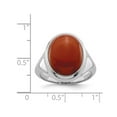 thumbnail image 3 of Sterling Silver Red Agate Ring, 3 of 4