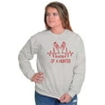 thumbnail image 4 of Heartbeat of a Hunter Cute Sweatshirt for Men or Women Brisco Brands M, 4 of 6