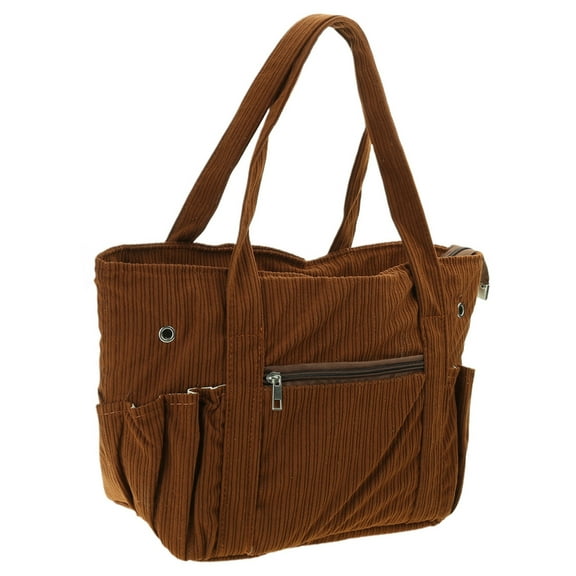 Yammee Travel Crochet Craft Project Bag for Crochet Hook and Knitting Accessories Knitting Bag Yarn Bag with Top Handle