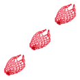 thumbnail image 1 of Baohd Sac en Filet pour Ballon 1/2/3/5 Sac de Transport pour Ballon de Basketball Filet de Rangement Support Rouge 3 Pcs, 1 of 1