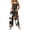 Navy, variant on Women's Halloween Jumpsuits Castle Pumpkin Sleeveless Backless Funny Rompers Ghost Skull Halter Spooky Overalls, M