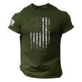 thumbnail image 3 of Mens 250 Anniversary USA Shirt Flag Logo Casual Fitness 3d Printed Short Sleeved T Shirt Summer Tee Tops 6XL, 3 of 3
