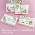 thumbnail image 3 of Wrapables 2.1" x 3.5" Thank You Card Inserts, Appreciation Cards for Small Business Weddings, Bridal & Baby Showers, 120pcs, Floral Thank You, 3 of 7