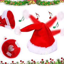 Singing & Dancing Santa Hat for Kids and Adults – Animated Christmas Hat for Holiday Parties & Winter Festivities