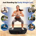 thumbnail image 4 of Vibration Plate Exercise Machine, Lymphatic Drainage Vibrating Plate Massagers With Loop Bands, 9 Preset Programs & 99 Speeds, Vibration Plates For Weight Loss Whole Body Workout Gym, 4 of 10