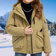 thumbnail image 2 of StSilkitty Boys Girls Hooded Jacket Zip up Long Sleeve Puffer Jacket Coat with Pocket Fall Winter Warm Outerwear, 2 of 5