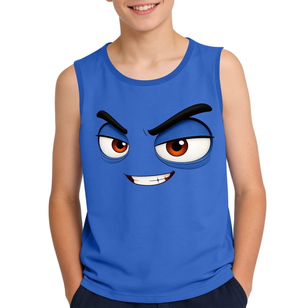 Niños Pequeños Camisola 3-15Years sin Mangas Gradiente Impresión Tela Suave para la Foto de la Fiesta Casual