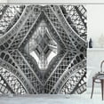 thumbnail image 1 of Ambesonne Black and White Shower Curtain, Paris Eiffel, 69"Wx75"L, Grey Black and White, 1 of 3