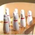 thumbnail image 3 of HSHDLDF RDLK Mini Bowling Game，Mini Wooden Desktop Bowling Game Kids Adults (Solid Wood), 3 of 7