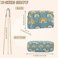 thumbnail image 4 of FORMRS Women Crossbody Purse with Chain Strap Vegan Leather Shoulder Handbag, Light Blue Rainbow, 4 of 7