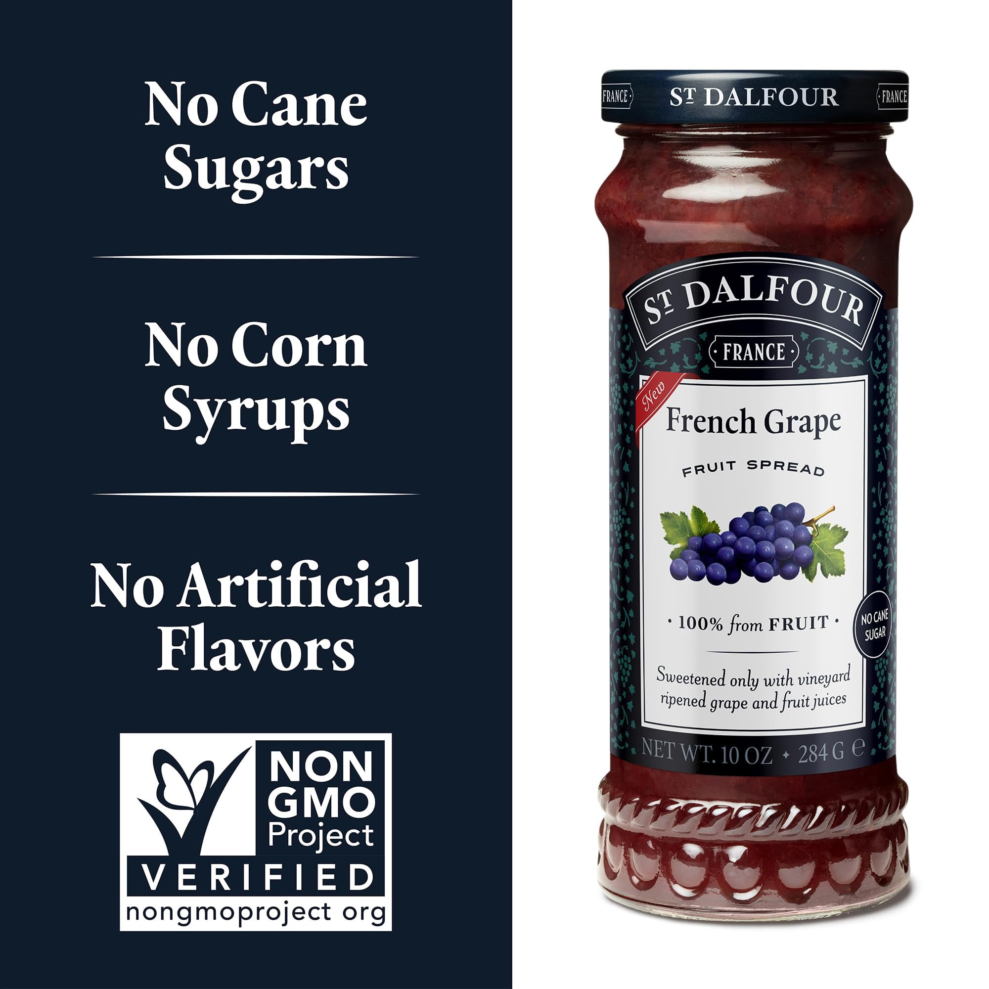 (Pack Of 6) St Dalfour Conserve French Grape 10 Oz