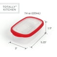 thumbnail image 6 of Totally Kitchen Rectangle Food Containers | Microwave Safe & BPA Free | Thick, Durable & Leak Resistant | Red, Set of 5 (10 Pieces Total), 6 of 10