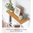 thumbnail image 6 of Yamazaki Home End Table, White, Steel + Wood, Supports 11 pounds, 6 of 7