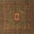 thumbnail image 1 of Ahgly Company Indoor Square Oriental Brown Modern Area Rugs, 6' Square, 1 of 4