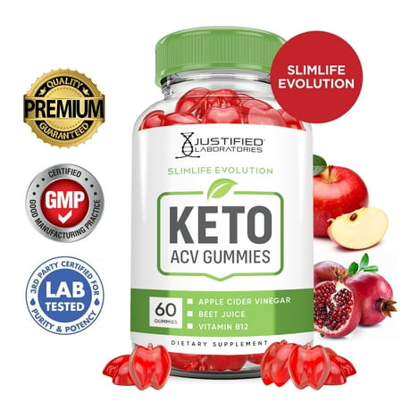 Slimlife Evolution Keto ACV Gummies 1000MG Slim Life Dietary Supplement 60 Gummys