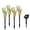B, variant on Solar LED Glowing Skeleton Hand Ground Lamp 4-Pack Halloween Garden Decoration