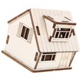 thumbnail image 3 of Miniature Wood House Model for Architectural Scene with 1 Piece Realistic Design, 3 of 5