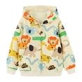 thumbnail image 3 of Gubotare Kids Zip Up Hoodies for Toddler Boys Girls Hooded Sweatshirts Light Winter Fall Clothes Outwear 3-7Y (Yellow, 1-2 Years ), 3 of 9