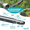 thumbnail image 2 of Gilmour Flexogen Heavy Duty Garden Hose  5/8 in x 100 ft, Leak-Proof Brass Couplings, Kink Resistant 8-Layer Design, 500 PSI, Made in USA, 2 of 6