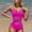 B179 Hot Pink women swimsuit clearance under $5, variant on Women Swimsuit under $5! Xqxayjr Womens V Neck Tummy Control Swimsuit One Piece Wrap Front Bathing Suit Cutout Mesh Front Cross Swimwear Trajes De Para Mujer