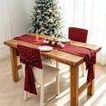 thumbnail image 5 of 2026 Christmas Indoor Home Decor Red And Black Checkered Table Runners And Chair Covers For Christmas Dining Room Decor And Christmas Scene Props, 5 of 5
