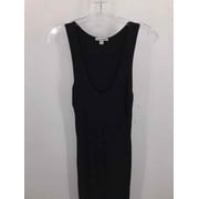 Pre-Owned James Perse Black Size Small Midi Sleeveless Dress