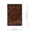 thumbnail image 2 of Journal de Voyage A5 Couverture Rigide Carnet de Notes Arbre de Vie Embossé (Café), 2 of 7