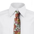 thumbnail image 3 of Necktie, Vintage English Garden Art, 3.7", Pale Blue Multicolor, by Ambesonne, 3 of 4