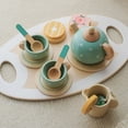 thumbnail image 3 of Kids Wooden Simulation Tea Set Toy Pretend Play Tableware Play House Role Play Game Children Early Educational Toys Girls Gifts, 3 of 6