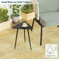 thumbnail image 6 of Small Black Side Table, Triangle End Table, Modern Narrow Bedside Table for Living Room Bedroom Small Space, 6 of 7