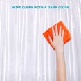 thumbnail image 6 of Vinyl Shower Curtain Liner 36"W x 72"L, Pack of 1, Heavy Duty Waterproof Bathroom Accessory, 6 of 8