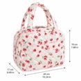 thumbnail image 3 of Insulated Lunch Bags for Women, Portable Insulated Bag with Cute Strawberry Print, Insulated Lunch Bag for Women Men Work School Picnic Travel, 3 of 6