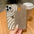 thumbnail image 2 of Compatible with iPhone 14 Pro Max Case 6.7 Inch, Cute 3D Design Planting Water Ripple Case, Bling Sparkle Case for Women Girls, Soft Silicone Shockproof Camera Protective Back Cover-Gold, 2 of 9