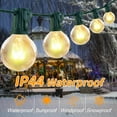 thumbnail image 3 of 25Ft G40 Outdoor String Lights, Patio Light with 27 G40 Clear Incandescent Bulbs(2 spare), Hanging Waterproof Connectable Christmas String Lights for Indoor Outdoor Garden Camping Backyard Porch, 3 of 7