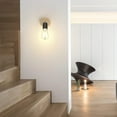 thumbnail image 4 of Paquete de 2 lámparas de pared con rotación de 180 °, lámpara de pared industrial vintage de madera E27, lámpara de pared moderna de metal y madera, decoración para sala de estar, cocina, pasillo,, 4 of 5