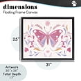 thumbnail image 4 of Stupell Industries Eclectic Whimsical Folk Butterfly Black Floating Frame Canvas Art, 31 x 25, by Kim Allen, 4 of 8