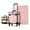 Pink, variant on Byootique 2-Piece Makeup Train Case Cosmetic Organizer Kit CB Shadows Salon