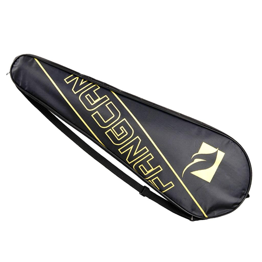 Unbekannt Durable Badminton Racket Cover Bag Case with Heavy Duty Zipper Racquet Holder Adjustable Shoulder Strap AOD