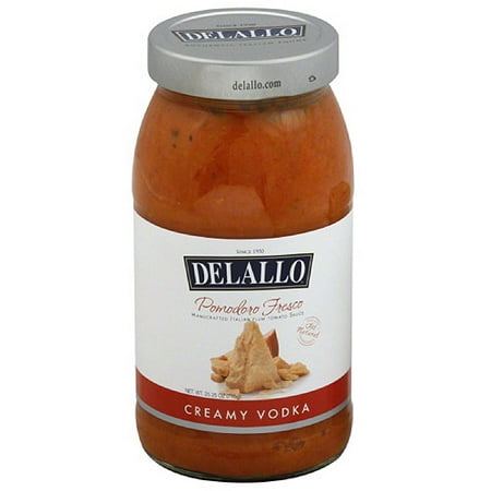 DeLallo Pomodoro Fresco Creamy Vodka Tomato Sauce, 25.25 oz, (Pack of