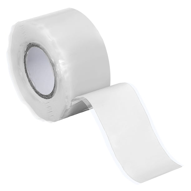 Cinta de Silicona Autoadhesiva, Cinta de Sellado de Silicona de 1" x 10ft para Reparación de Tuberías de Plomería, Fugas de Mangueras, Blanca