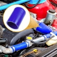 thumbnail image 3 of Unique Bargains 1 Set 48mm 1.89" ID Silicone Hose Cap W/ Clamp Intake Vacuum Hose End Plug for Car Silicone Blue, 3 of 6