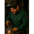 thumbnail image 3 of Flame Resistant FR Welding Shirt - 100% C - Heavyweight 9 oz (Small, Welders Green), 3 of 3