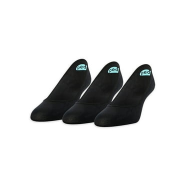 Peds Women's Super Low Cut Lightweight Liner Socks, 3 Pairs