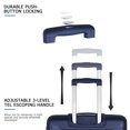 thumbnail image 2 of TUOREN 20'' Hardside Lightweight Luggage and Luggage Set, Blue, 2 of 5