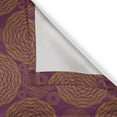 thumbnail image 4 of Ambesonne Boho Art Valance Pack of 2, Ethnic Damask Floral Round, 42"X18", Purple and Pale Caramel, 4 of 5