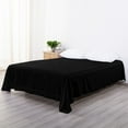 thumbnail image 4 of ORGANICTUNE 1800 Count Luxury Microfiber Flat Sheet, Extra Soft and Cozy, Wrinkle, Fade, Stain Resistant Bed Top Sheet, Black, King, 102"x105", 6 Pack, 4 of 5