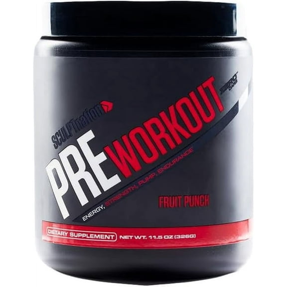 Sculpt Nation by V Shred PreWorkout - Premium Pre Workout Powder with Amino Acids for Ultimate Performance, Endurance, and Energy Support, Fruit Punch - 30 Servings