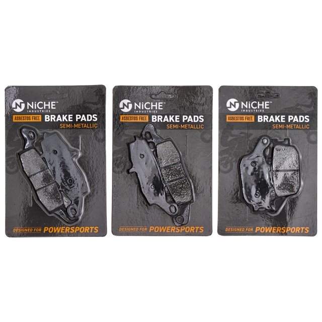 Niche Complete Semi-Metallic Brake Pad Set for Suzuki SV650S Motorcycle MK1002484