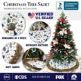thumbnail image 2 of Rustic Nature Pattern Elegant Vintage Christmas Tree Skirt, 2 of 6