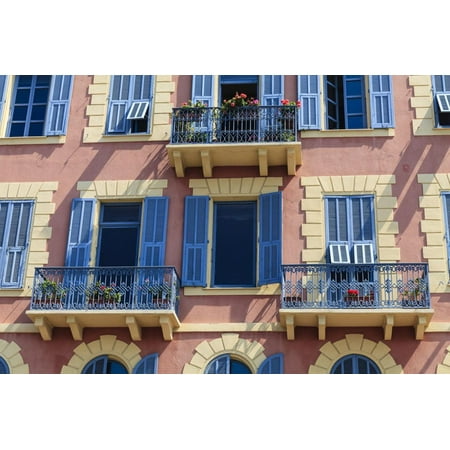 Old Town Architecture, Nice, Alpes Maritimes, Provence, Cote D'Azur, French Riviera, France, Europe Print Wall Art By Amanda